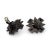 This is part of Chairish’s Costume Jewelry assortment. Pre-owned Chanel large black cross earrings (circa 2011). The...