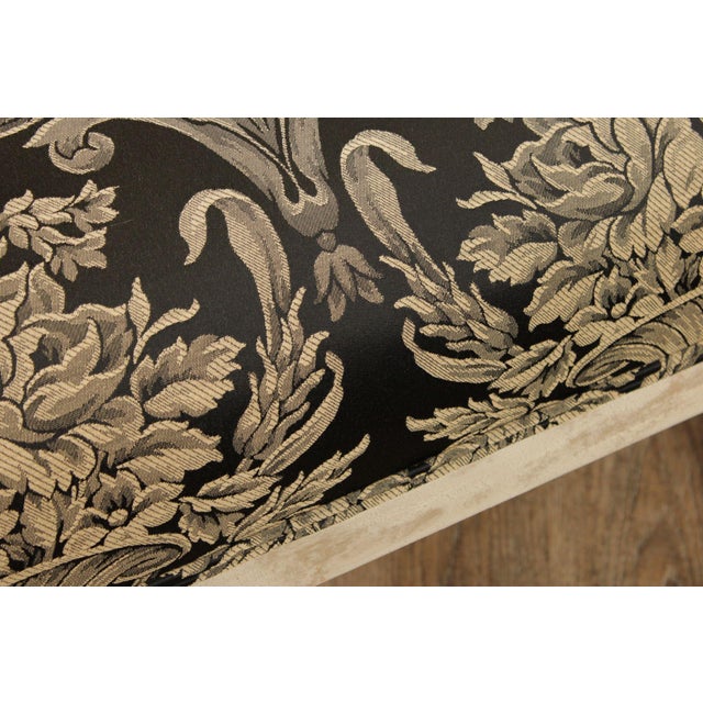 Antique White Regency Style Pair Of Painted Fauteuil Armchairs For Sale - Image 8 of 18