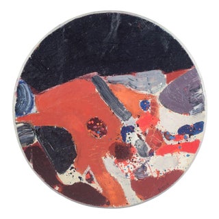 Lars Bertle, Expressive Abstract Work, 1970s, Wood and Canvas For Sale