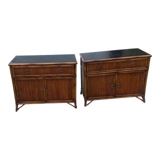 Mid 20th Century Milling Road by Baker Furniture Night Tables - Set of 2 For Sale