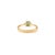 14k Gold Square-Cut Emerald Diamond Three Stone Modern Engagement Ring Size 5.5 For Sale - Image 11 of 18