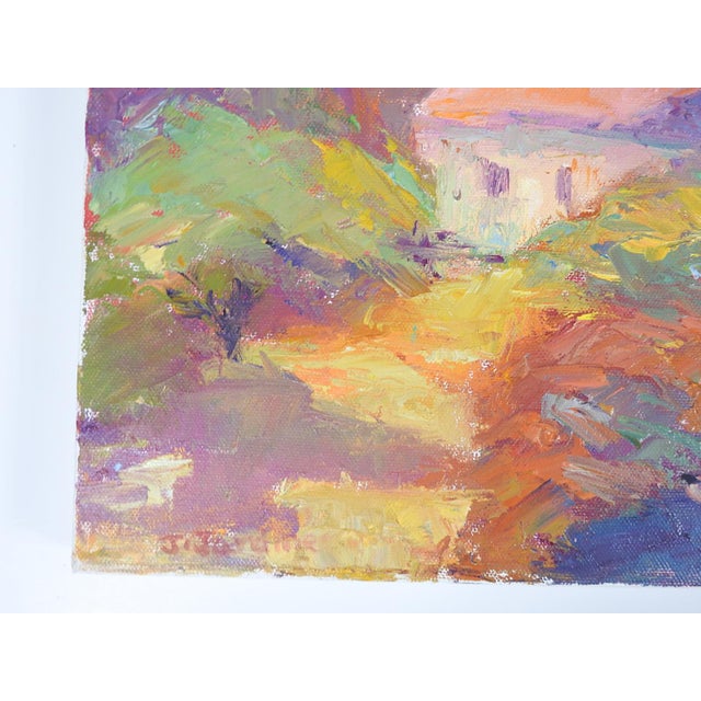 Late 20th Century Plein Air Impressionist Cottage Landscape Painting For Sale In Seattle - Image 6 of 8