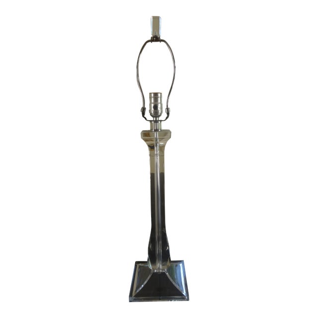 Late 20th Century Modern Lucite Lamp For Sale