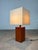 Elegant Rdica Table Lamp, Italy, 1940s An elegant, original 1940s table lamp base crafted from Radica, showcasing the...