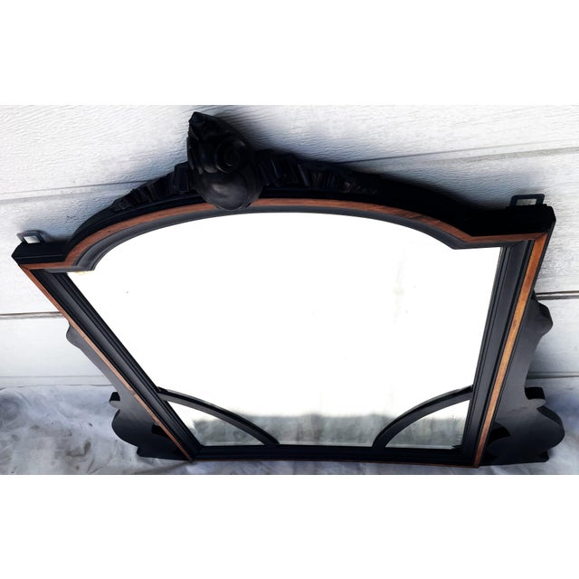 Early 20th Century Gothic Revival Monumental Mirror in Wood, 1890s For Sale - Image 4 of 18