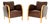 Art Deco Swedish Armchairs in Satin Birch and Leather, 1930s, Set of 2 For Sale