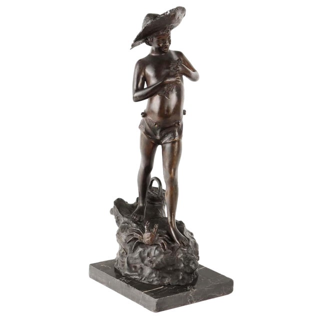 Fisherman Figure by Giovanni Varlese For Sale