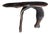 Andrianna Shamaris Sculptural Mahogany Wood Console Table Or Desk For Sale
