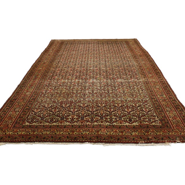 Late 19th Century Antique Persian Malayer Rug - 05'06 X 09'04 For Sale - Image 4 of 5