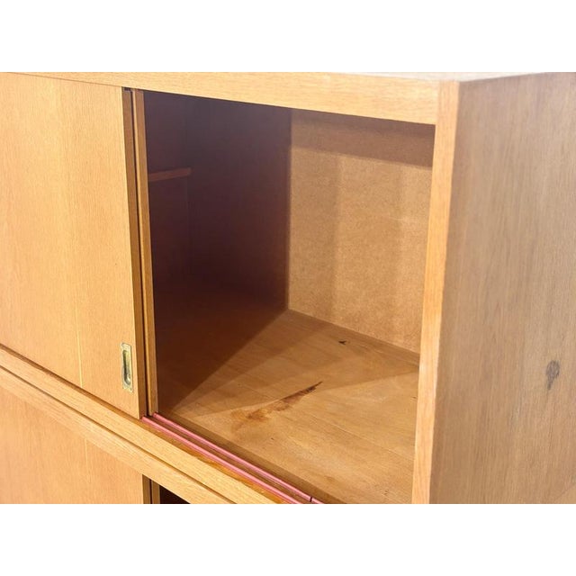 Mid-Century Modern Highboard in Oak, 1960s For Sale - Image 4 of 13