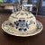 Hand Painted Delft Blue Covered Cheese Butter Domed Dish Features: - made in Holland - signed as pictured on base -...
