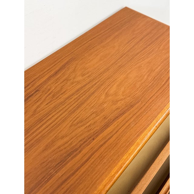 Vintage MCM Danish Modern Teak Four Drawer Chest, Dresser, Bedroom Storage For Sale - Image 12 of 14