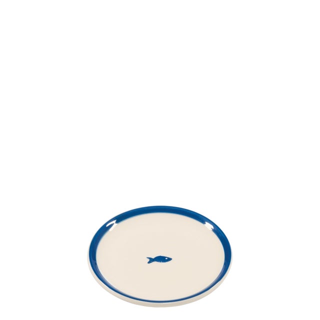 Lido Dessert Plate - Set of 4 - Fish For Sale - Image 4 of 4