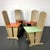 Set with 4 children's chairs in the style of Koo, probably 1930s, made in the Netherlands. The design is similar to the...
