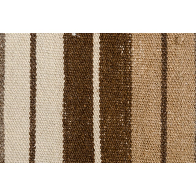 Textile Antique Bohemian Stripe Kilim Rug For Sale - Image 7 of 10