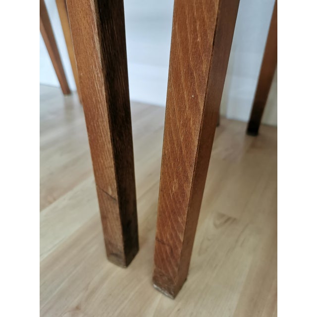 Mid-Century Dining Chairs with Leather Seats from Stol Kamnik, 1970s, Set of 4 For Sale - Image 11 of 18