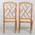 Mid-Century Modern Vintage Faux Bamboo X-Back Dining Chairs, 1970s, Set of 2 For Sale - Image 3 of 9