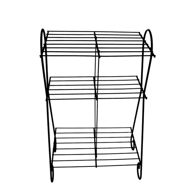 Mid-Century Modern Mid Century Wire Plant Stand Bookshelf C 1950's For Sale - Image 3 of 6