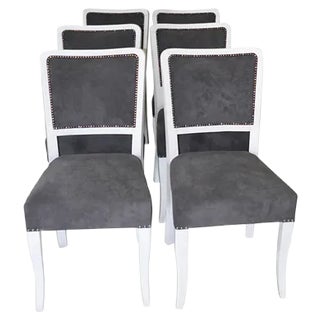 Art Deco Dining Chairs, Set of 6 For Sale