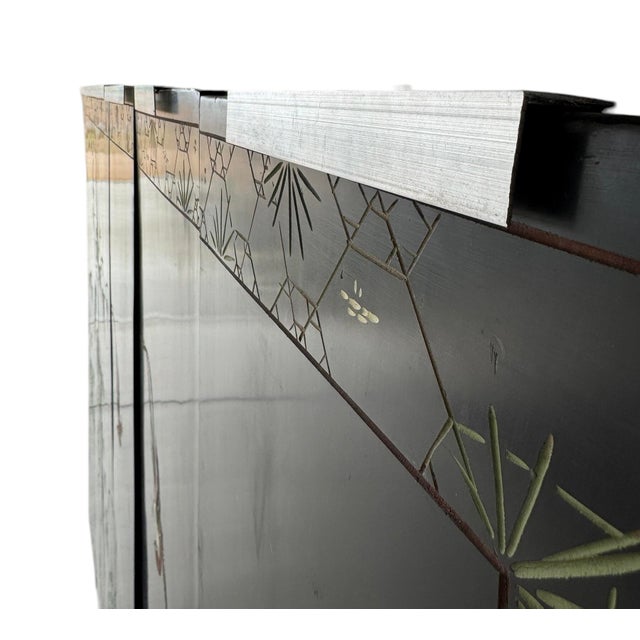 Stunning Mid-20th Century Chinese Export Six-Panel Coromandel Screen For Sale - Image 10 of 11