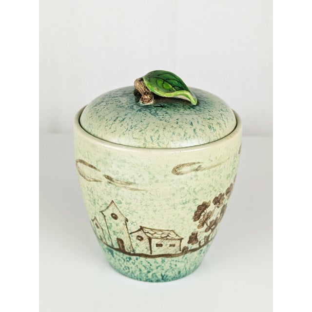 1940s Hand Painted Ceramic Box by Arte Casa Albisola, 1940s For Sale - Image 5 of 11