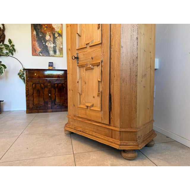 Brown Baroque Farmhouse Cupboard, Upper Austria For Sale - Image 8 of 10