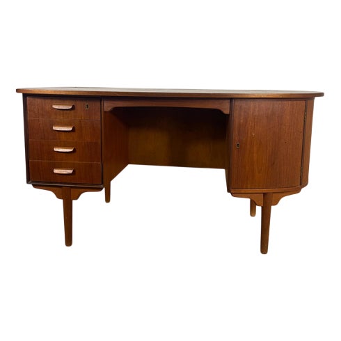 Mid-Century Teak Writing Desk by H.P. Hansen For Sale