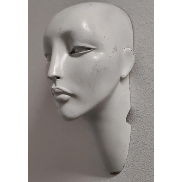 1970s 1970s Rare Female Mannequin Face/Head Bust Paris Store Fixture For Sale - Image 5 of 10