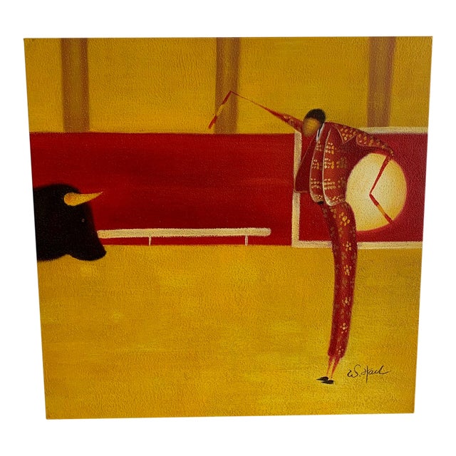 Canvas Picture Bull Fight For Sale