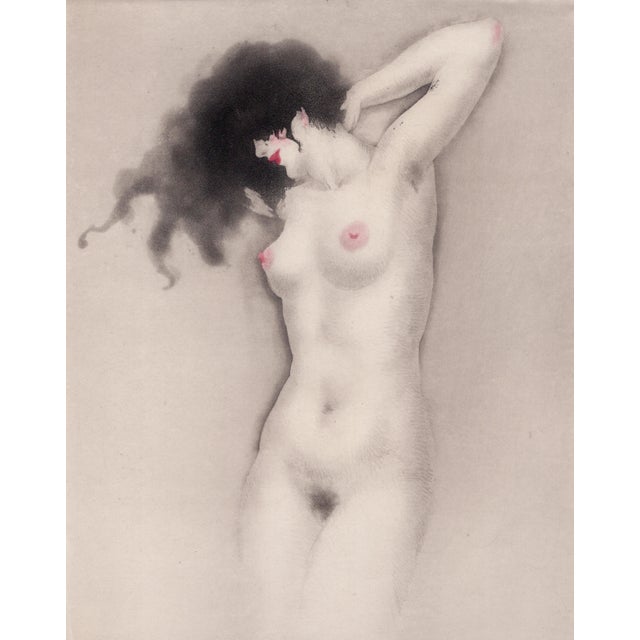 Paper Louis Icart, Very Large Areola from The Life of Breasts, Nude, Original Etching & Aquatint, 1945 For Sale - Image 7 of 7