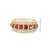 Red 1980s 14k Yellow Gold Ruby & Diamond Band Ring, Size 6.75 For Sale - Image 8 of 12