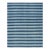 Rug & Kilim's Contemporary Dhurrie Rug in Blue Geometric Stripes - 13x19 For Sale