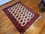 Vintage Turkmen Area Rug in All Over Geometric Pattern in Ivory, Red, Black For Sale - Image 9 of 10