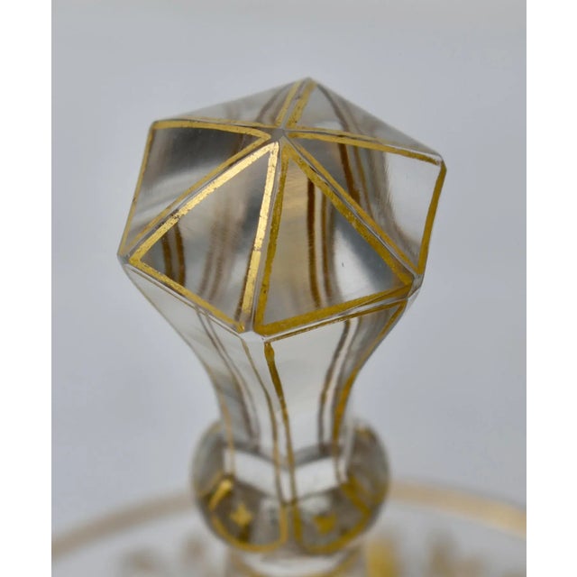 Vintage Moser Style Candy Dish W/Gold Details For Sale - Image 13 of 13