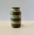 Olive green and seafoam green bands 3.25" in diameter x 6" high early 1970s made in West Germany