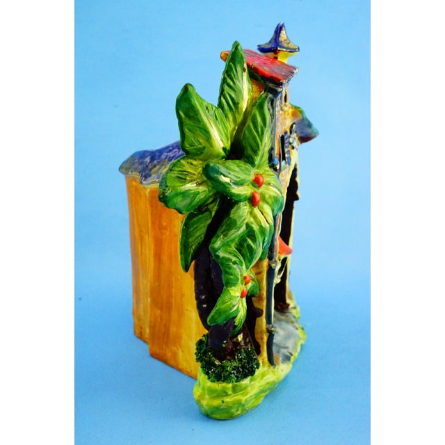 Vintage Ceramic Souvenir Sanremo and Russian Orthodox Church Sculptures, Italy, 1890s, Set of 2 For Sale - Image 18 of 18
