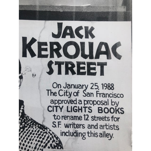 Mid 20th Century Fred McDarrah, Vintage Print Silver Gelatin Signed Photograph Jack Kerouac Street Sign Photo For Sale - Image 5 of 9