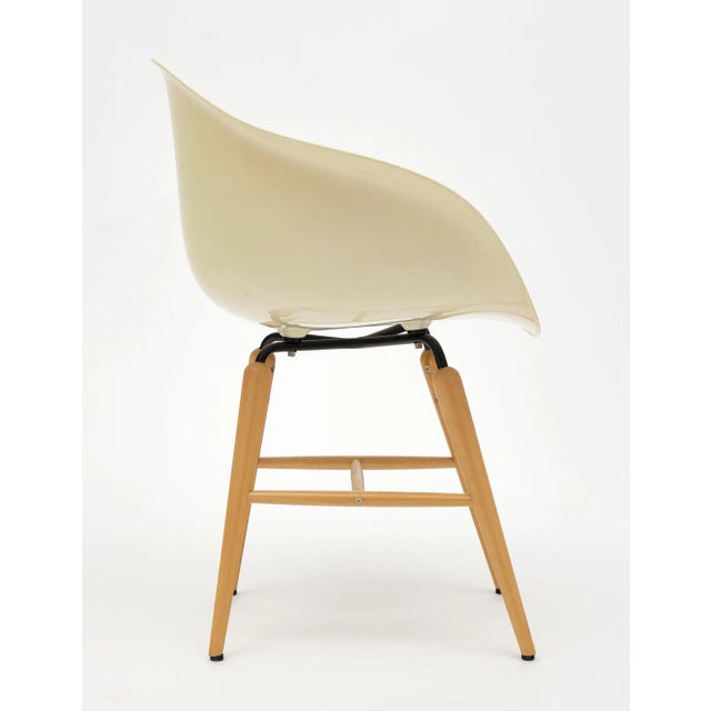 1980s French Vintage Eames Style Molded Armchairs - Set of 2 For Sale In Austin - Image 6 of 10