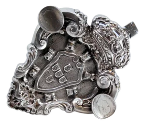Silver Ashtray with the Coat of Arms of Portugal