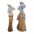 2 Antique Lady's Clothes Brush Dolls Late 19th Century For Sale