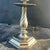 Stiffel Vintage Stiffel Pewter Barley Twist Candlestick Lamps With Shades - A Pair - Newly Rewired For Sale - Image 4 of 12