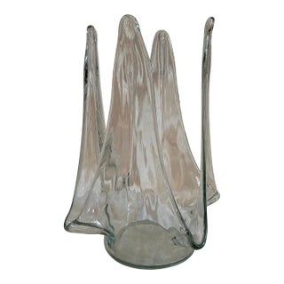 Vintage Swung Glass Centerpiece For Sale