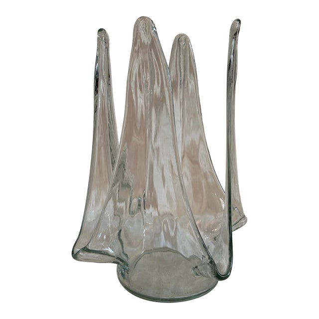 Vintage Swung Glass Centerpiece For Sale