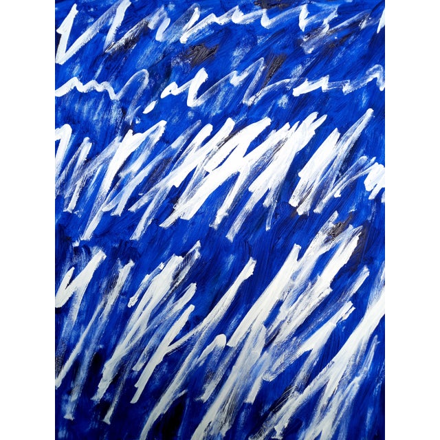 2020s Writings No. 5 — Abstract Original Oil Painting Inspired by Cy Twombly For Sale - Image 5 of 6