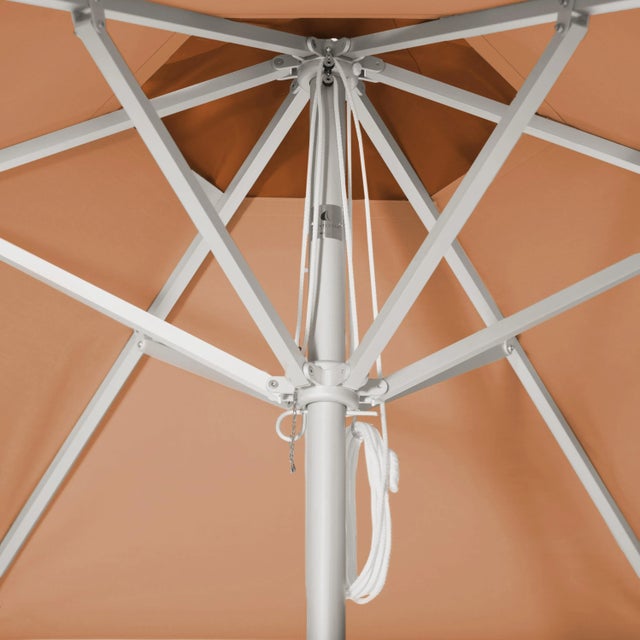 Peach Bellini 9' Patio Umbrella, Peach & Burnt Orange, Set of 2 For Sale - Image 4 of 5