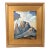 William Hawkins Mountain & Clouds Landscape Oil Painting Including the Antiqued Gold Wood Frame For Sale