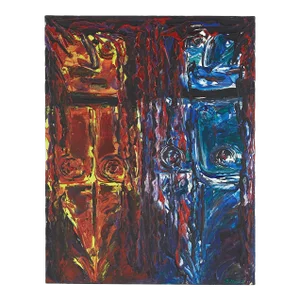 Bruce Myers Mid Century Signed Original Oil on Canvas Painting No. 6