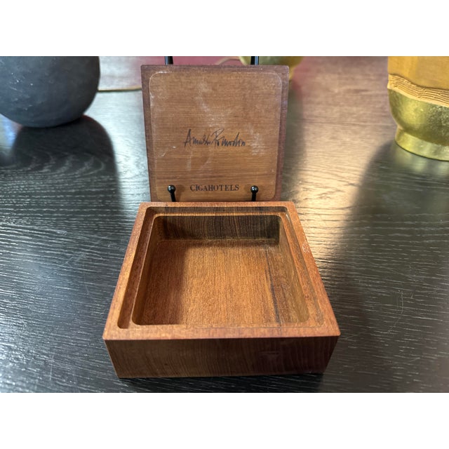 Teak and Bronze Bottle Box by Arnoldo Pomodoro, 1970s For Sale - Image 4 of 7