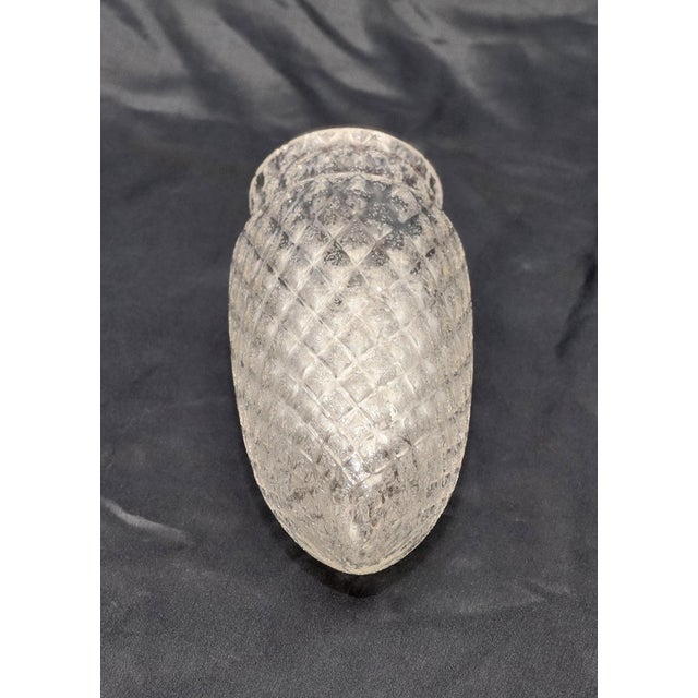 Metal Art Nouveau Art Deco Ceiling Lamp in Brass and Glass, 1920s For Sale - Image 7 of 12