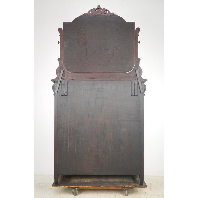 Early 20th Century American Victorian Mahogany Bedroom Dresser For Sale - Image 12 of 12